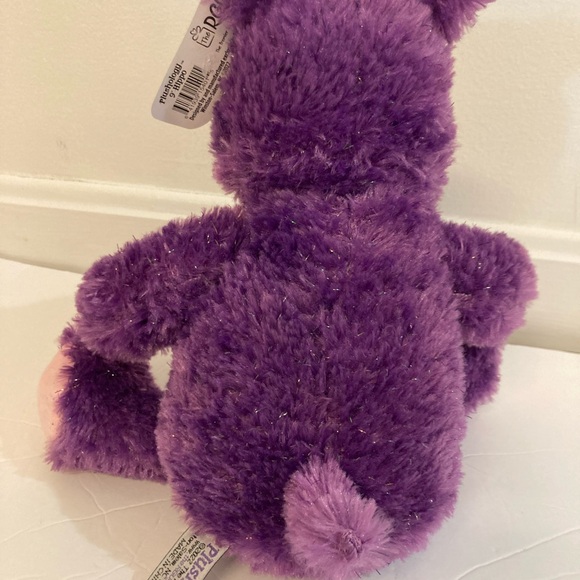 Plushology Purple Sparkle Hippo Plush 11"  2022 with Salt Lake City Shirt - NWT - Picture 4 of 9